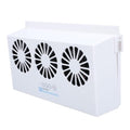 Solar Car Exhaust Fan 3 Heads Odor Removal Cooling Purifier for