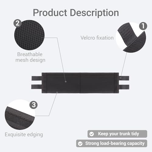 1PCS Car Rear Trunk Organizer Side Divider Board Console Storage Divider Waterproof Easy To Install Trunk Storage Organizer Side for Car, SUV,[Black] - view 5