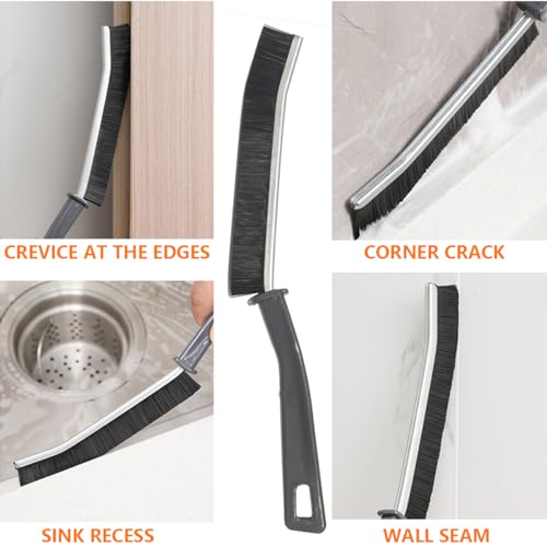 3Pcs Crevice Cleaning Brush, 2024 New Multifunctional Gap Cleaning Brush Tool, Bathroom Kitchen Gap Brush, Grout Cleaner Brush Hard Bristle Crevice Cleaning Brush - view 4
