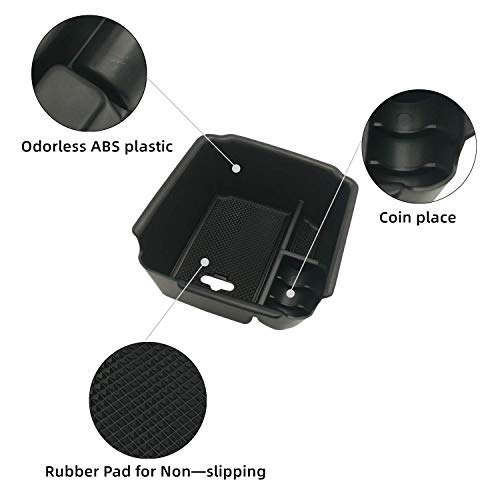 Compatible with VW Tiguan 2018 2019 2020 2021 2022 2023 2024 and 2022 2023 2024 2025 2026 VW Taos Center Console Tray Organizer Insert ABS Armrest Box Secondary Storage - view 4