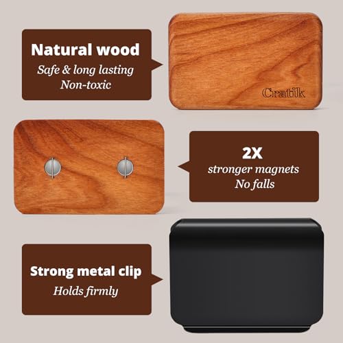 Car Air Freshener - Wood Air Freshener - Car Odor Eliminator for Visor Clip- Natural Scent Starter Kit, Vehicle Scent Diffuser for Cabin, Truck & SUV (Amber) - view 5
