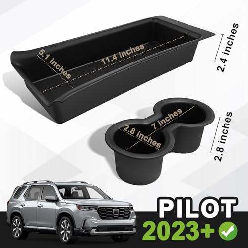 2PCS Armrest Organizer & Cup Holder for 2023-2026 Honda Pilot - view 2