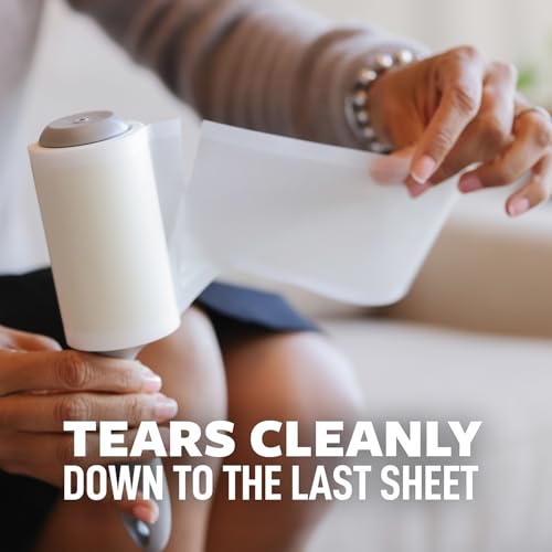 Scotch-Brite Lint Roller, Works Great On Pet Hair, 2 Rollers, 56 Sheets Per Roller, 112 Sheets Total - view 5