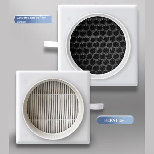 Professional HEPA Duct Air Filter System with Activated Carbon Composite Net for PVC PE Pipes Indoor Air Purification Ventilation Compatible with 110mm 160mm Diameter Ducting(160mm) - view 5