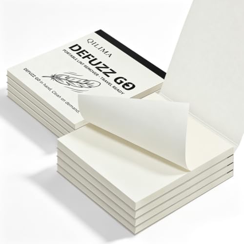 White Lint Remover Sticky Sheets, 8 Pack 50 Sheets Each (100×80mm)