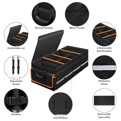 Car Trunk Organizer and Storage for Car, SUV & Sedan, Extra Large - view 6