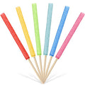 6 Pcs Microfiber Detail Duster Sticks Mini Fan Cleaning Brush