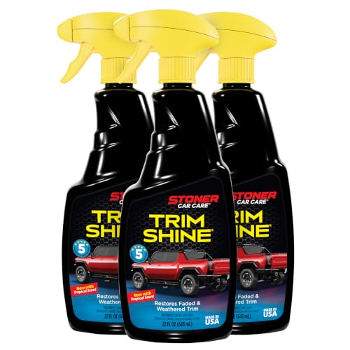 Trim Shine Black Trim Restorer, 22 fl oz, 92034 (Pack of 3)