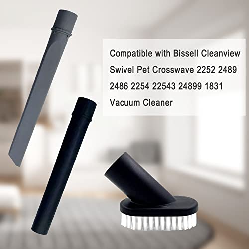 Vacuum Attachments Accessories Cleaning Kit Crevice Tool+Wand Plastic+Dust Brush Compatible for Bissell Cleanview Swivel Pet Crosswave 2252 2489 2486 2254 22543 24899 1831 Vacuum Cleaner - view 2
