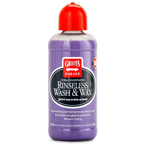 Rinseless Wash and Wax for Car Cleaning and Detailing, No-Rinse, Waterless Formula For RVs, Boats, Trucks, Motorcycles and More, 10493, 16oz