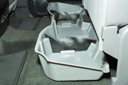 DuHa 10300 Under Seat Storage fits 2014-2018 Silverado/Sierra Light Duty Crew Cab & 2015-2019 Heavy Duty Crew Cab | Black Heavy-Duty Back Seat Organizer | Includes Dividers - view 3