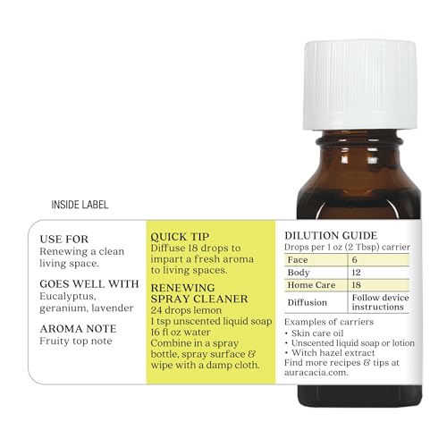 Lemon Essential Oil, Citrus Limon Oil, Bright Aromatherapy for Diffusers, Room Sprays, Skincare, Custom Blends | 0.5 Fl Oz (Pack of 1) - view 4