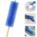 Fan Cleaning Brush with Bendable Microfiber Head, Reusable Dusting Brush for Fan Blades, Window Blinds, Air Conditioner Vents, Ceiling Fans, Car Vents and Hard-to-Reach Areas, Blue