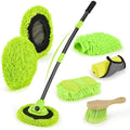 7-in-1 Car Wash Brush Kit with 15° Curved Long Handle for Cars