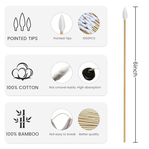 Gun Cleaning Swabs, 6" Long Cotton Swab - view 2