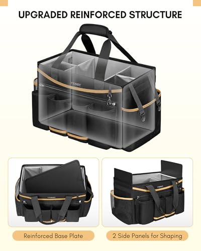 Extra Large Cleaning Bag, Cleaning Caddy Supplies Organizer, Black - view 3