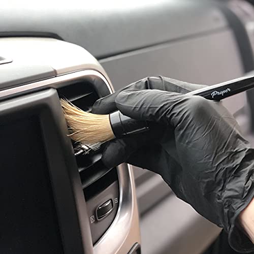 5 Pack Detailing Brush Set Bundle (3 Natural Boars Hair Brushes + 2 Ultra Soft Brushes) - view 2