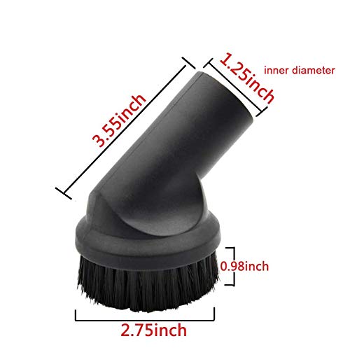 6PCS 1 1/4" 32-35mm Universal Hard Floor Washable Sweeper Microfiber Chenille Dust Mop Brush Kit Head Fit All Vacuum Brands Cleaner Accessories Horsehair Brush Kit for Most Brands - view 4