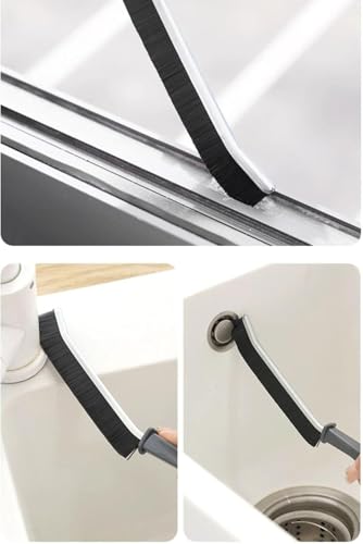Window Track Cleaning Tool Set, 4Pcs Washable Sponge Brushes with Corner Scraper & Detachable Head, Deep Clean for Window Grooves, Sliding Doors, Tile Grout, Air Vents & Keyboard Gaps - view 6