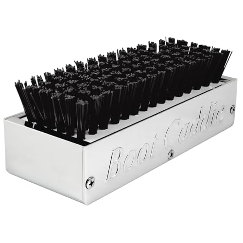 98990 Chrome Aluminum 7-1/2" (L) x 2-5/8" (H) x 3" (D) Boot Caddies Black Brush - view 3
