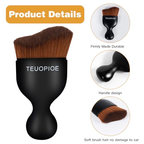 Car Detailing Brush for Interior Dusting and Air Vents,Bronze - view 3