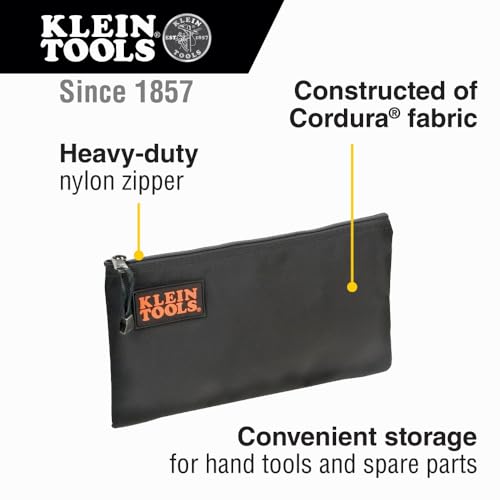 5139B Zipper Bag, Cordura Nylon Tool Pouch with Heavy-Duty Nylon Zipper Close, 12-1/2-Inch, Black - view 2