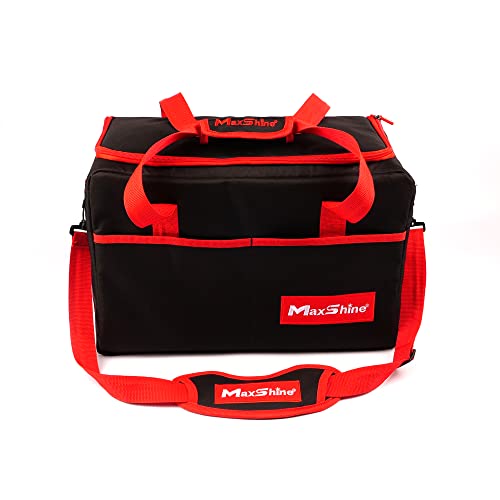 Car Detailing Organizer Bag Tote | Black 600D Oxford Fabric, Water-Resistant & Lightweight | Professional Auto Detailing Tool Bag with Multiple Pockets for Car Care & Garage Storage - view 2