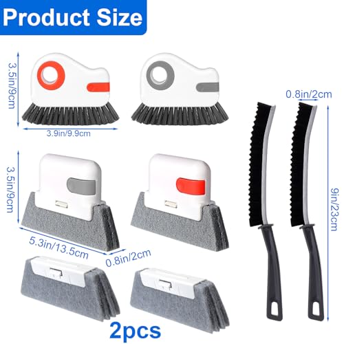 Window Track Cleaning Tools,Window Sill Cleaner Tool Kit,8 Pcs - view 6
