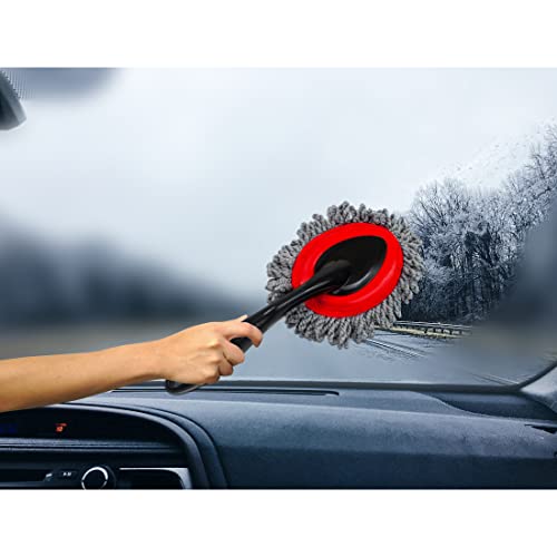 Detailer’s Preference Mini Microfiber Duster Brush with Spade Head, 12.5" Car Interior Cleaning Tool for Dust, Dirt, Pet Hair, Safe for Screens, Vents, Dashboards, Mirrors - view 6