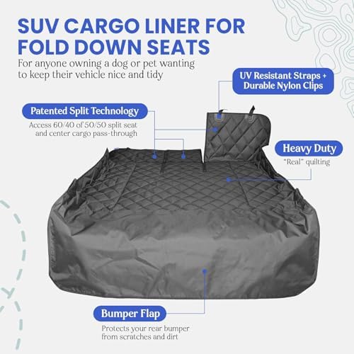 SUV Cargo Liner for Dogs, Fold Down Seats, Black Small - view 4