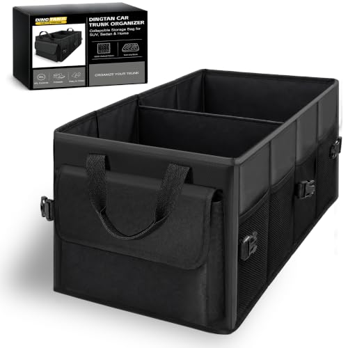 45L Trunk Organizer, Small Foldable Car Organizer for SUV, Jeep, Sedan