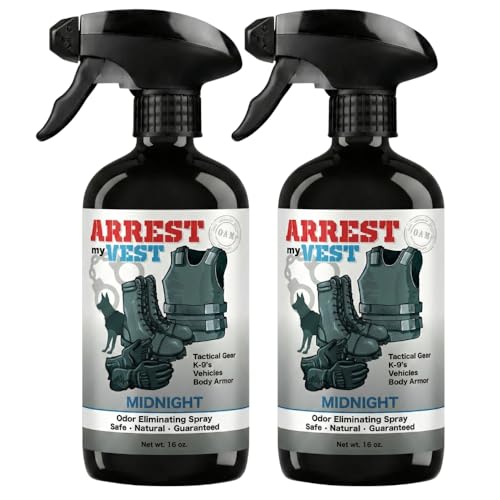 Odor Eliminator Spray for Body Armor, Midnight 2 Pack 16 oz