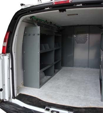 Van Shelving Storage System - 45L x 13D x 44H - view 2