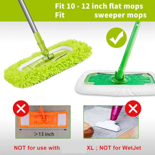 5PCS Reusable Microfibre Mop Pads. Replacement Mopping pad, Wet and Dry Flat mop Cover for Household Cleaning, Cloths and Chenille - view 6