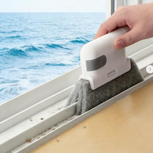 8PCS Window Groove Cleaning Brush, Window Track Cleaner Tools for Sliding Door Track, Window Sill, Window Seal