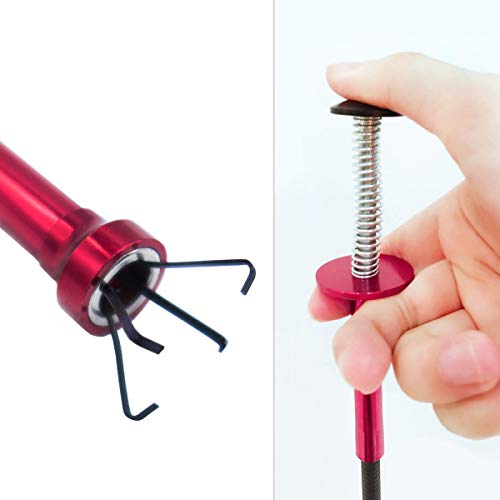 Flexible Claw Pickup Tool with Magnet, 28", 2-in-1 Magnetic Pickup Tool,4-Finger Claw,Rustless Spring,Versatile - view 3