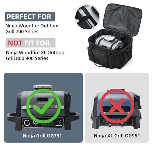 Grill Carry Bag for Ninja Woodfire Outdoor Grill OG700 Series, Bag Only - view 2