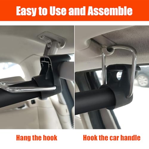 Car Clothes Hanger Bar, 30-63 Inches Expandable Heavy Duty Car Clothes Rack for Car Travel - Adjustable Clothes Storage Hanger Automotive Travel Hanging Rack for Most Cars,Trucks,SUVs,Road Travelers - view 2