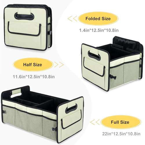 Car Trunk Organizer, Collapsible Car Organizers and Storage Light Green - view 6