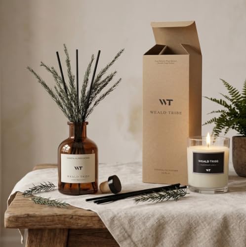 Balsam Fir Scent Reed Diffuser Set For Bathroom Air Fresheners - view 2