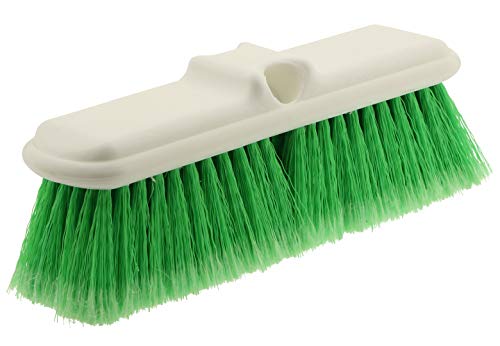 10” Bi-Level Super Soft Car Wash Brush – Non-Scratch Soft Bristle Cleaning Brush for Cars, Trucks, Boats & RVs, Multi-Surface Exterior Brush with Threaded Handle Compatibility