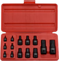 01141B Allen-Bit Socket Set, Metric Socket Set, 2.5 mm to 19 mm, 1/4-Inch, 3/8-Inch, and 1/2-Inch Drive, CrMo Steel, Impact-Grade, 14-Piece Set