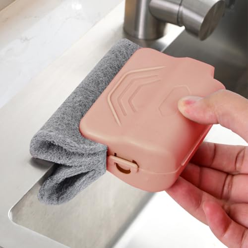 3PCS Car Magic Window Track Cleaner, Vehicle Window Groove Cleaning Brush Tools Set with Handheld, Automotive Air Conditioner Vents Narrow Gaps Clean Brush, ​Universal Fit (Pink) - view 3