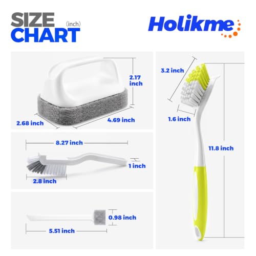 Dish Brush Cleaning Brush Set for Cleaning Groove Gap,Yellow - view 2