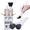 Car Detailing Brush Set, Premium Quality Ultra Soft Bristles, Clean Auto Interior (Leather Seats, Air Vents) or Exterior (Wheels, Paint, Emblems) Detail Brushes Car Detailing (2 Pack)
