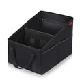 Car Seat Organizer - Passenger Seat Organizer, Collapsible Small Car Seat Storage Organizer for Console Front/Back, Automotive Backseat Organizer with Belt 4 Cup Holders for Kids Accessories