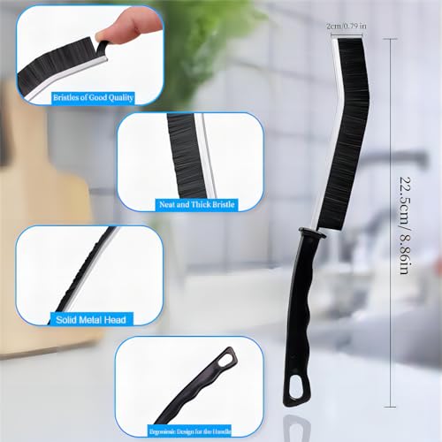 2Pcs Crevice Cleaning Brush Scrub Grout Cleaning Supplies Tools (Style 2) - view 5