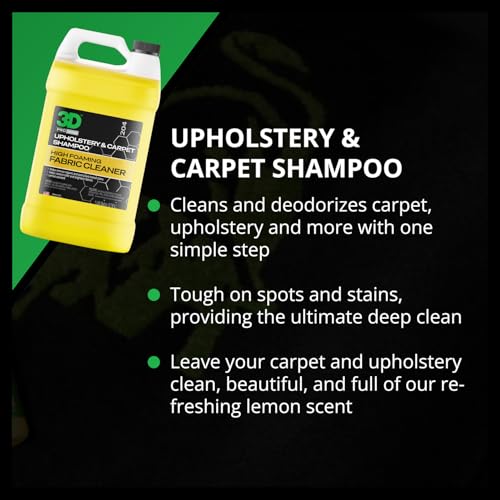Upholstery & Carpet Shampoo - High Foam Stain Remover & Odor Eliminator Shampoo 1 Gallon - view 3
