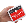First Aid Kit, Mini 20 Piece Kit, Small and Compact All Purpose Use for Minor Cuts and Scrapes, Durable Water Resistant Case, Convenient and Portable, White, 1 Count