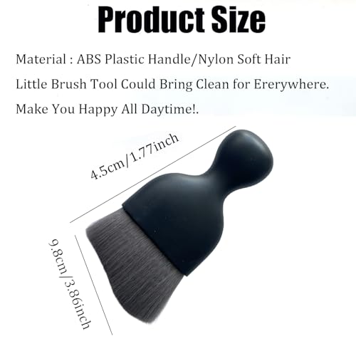 Car Detailing Brush,Car Interior Detail Dust Brush,Soft Bristle Cleaning Brush,Universal Car Brush Tool(Double Purple) - view 2